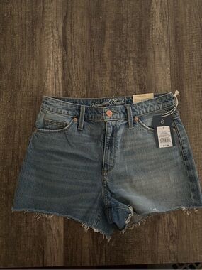 Universal Thread Women's Light Blue Distressed High-Rise Denim Shorts